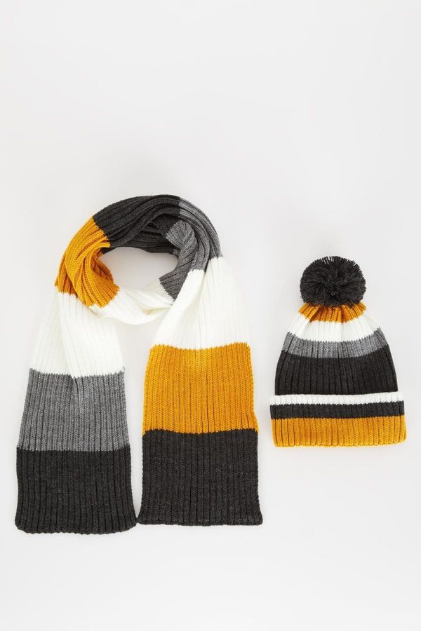 DEFACTO DEFACTO Boy's 2-Piece Scarf and Beret Set