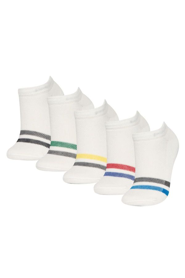 DEFACTO DEFACTO Boy's 5-Piece Cotton Booties Socks