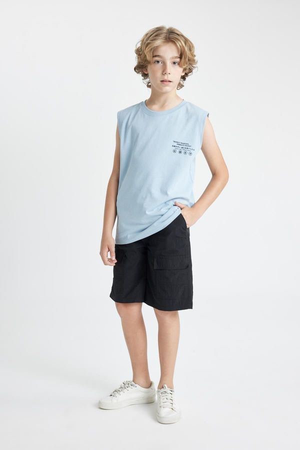 DEFACTO DEFACTO Boys Cargo Fit Parachute Shorts