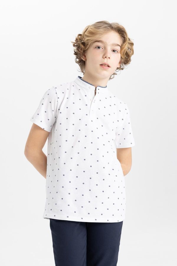 DEFACTO DEFACTO Boy's Crew Collar Pique Short Sleeve Polo T-Shirt