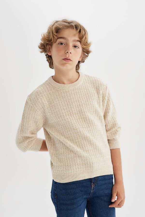 DEFACTO DEFACTO Boy's Crew Neck Knitwear Sweater