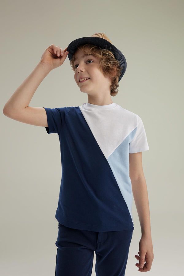 DEFACTO DEFACTO Boy's Crew Neck Pique Short Sleeve T-Shirt