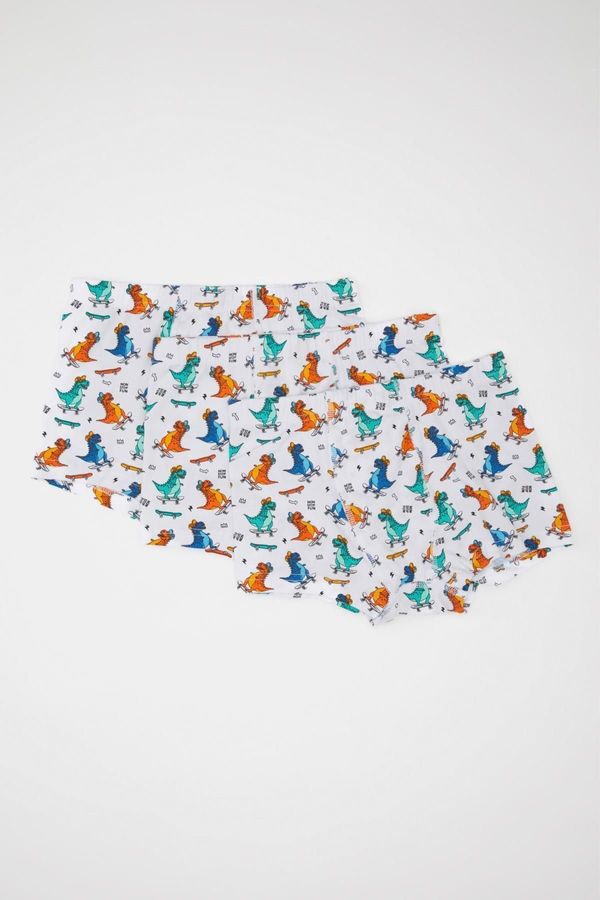 DEFACTO DEFACTO Boy's Dinosaur Printed 3-Piece Boxer