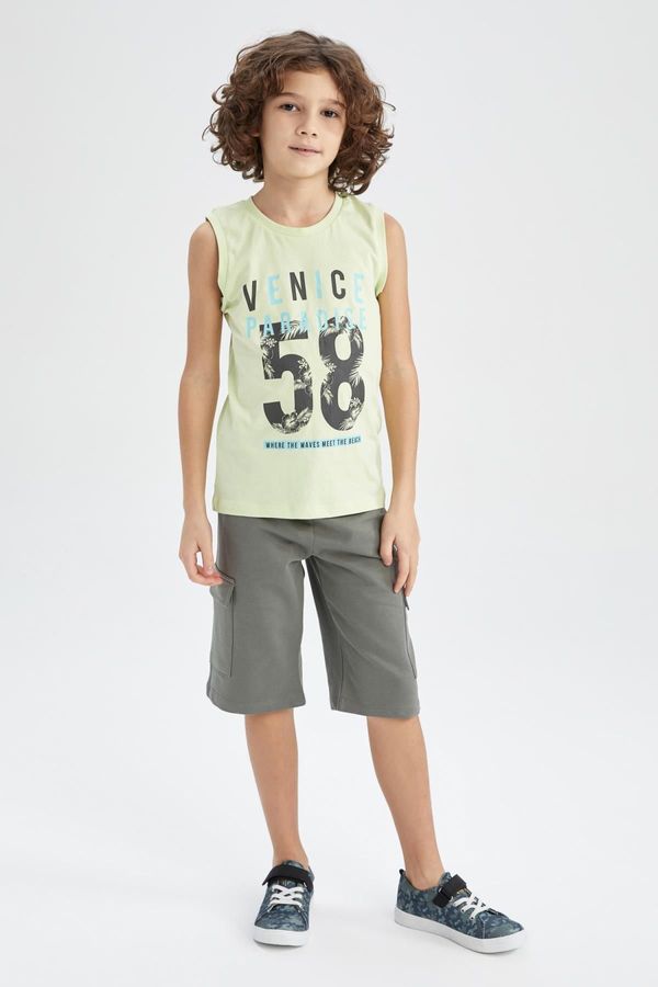 DEFACTO DEFACTO Boy's Flexible Waisted Cargo Pocket Roller