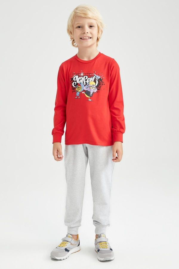 DEFACTO DEFACTO Boy's Gray Pique School Sweatpants