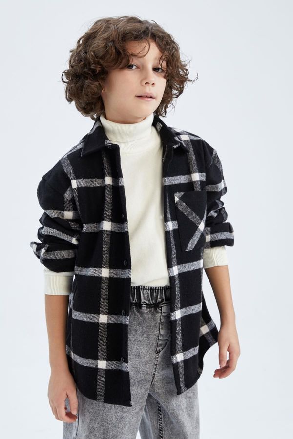 DEFACTO DEFACTO Boy's Long Sleeve Flannel Shirt