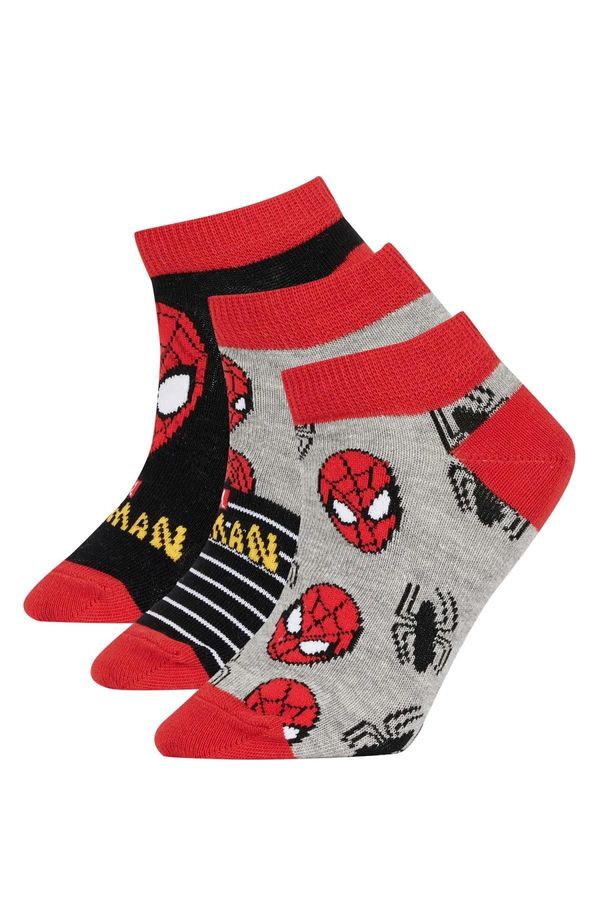 DEFACTO DEFACTO Boy's Marvel Spiderman 3-pack Cotton Booties Socks