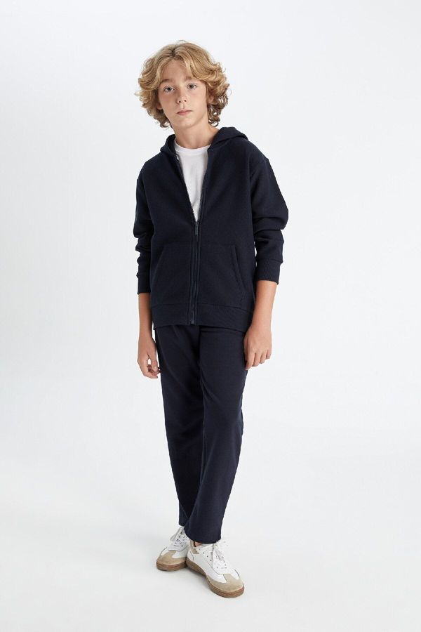 DEFACTO DEFACTO Boys Navy Blue School Tracksuit Bottoms