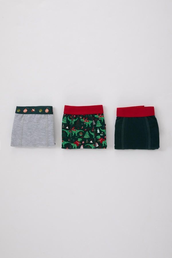 DEFACTO DEFACTO Boy's New Year Themed 3-Piece Boxer