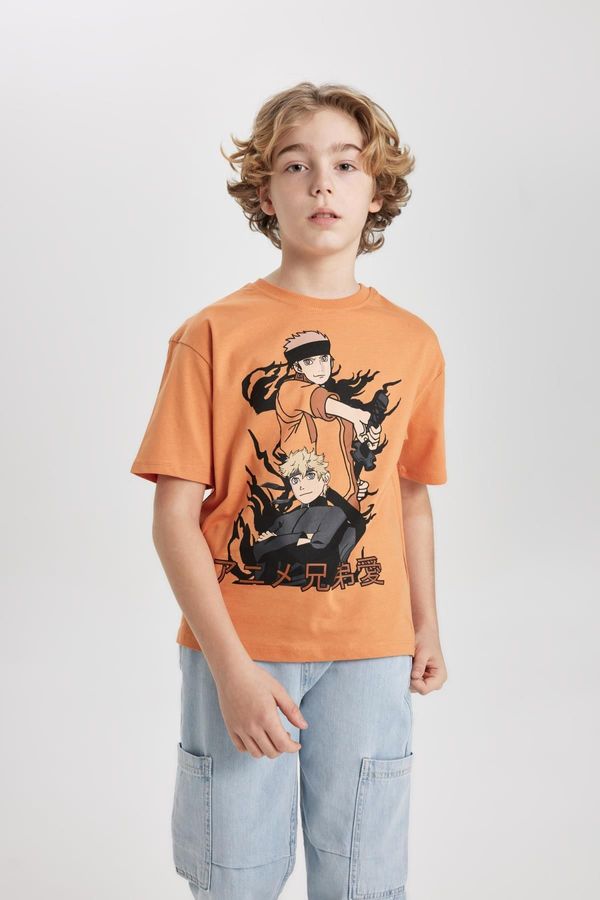 DEFACTO DEFACTO Boys Oversize Fit Crew Neck Printed Short Sleeve T-Shirt