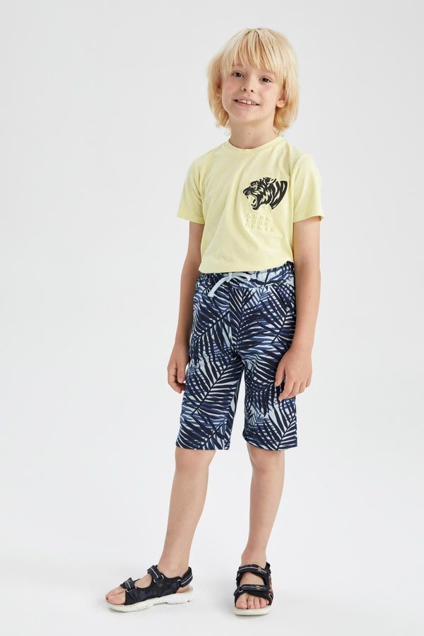 DEFACTO DEFACTO Boy's Patterned Bermuda Shorts