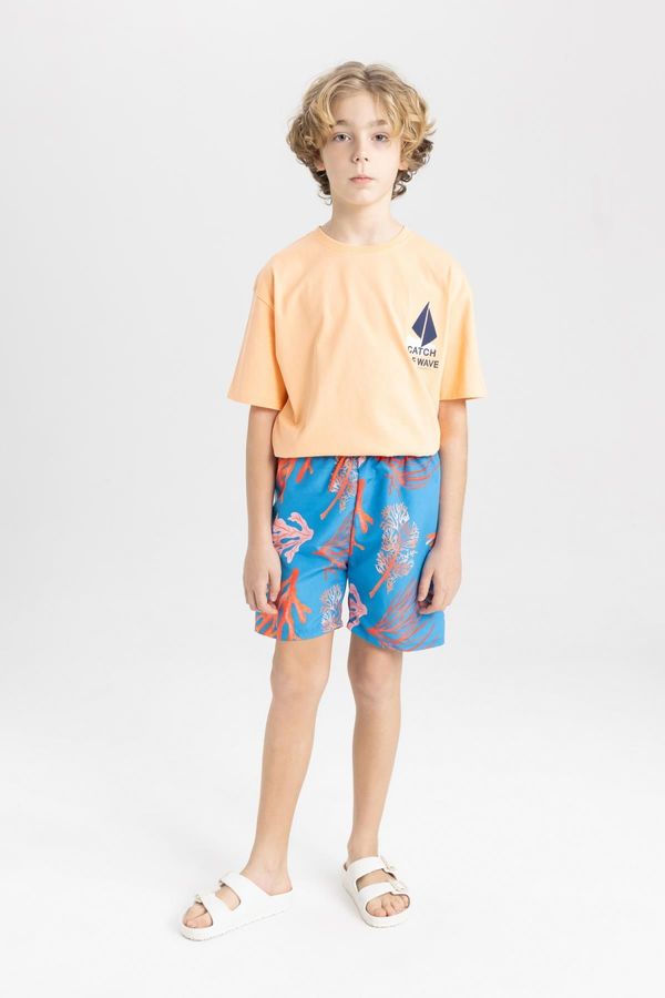 DEFACTO DEFACTO Boy's Patterned Swim Shorts