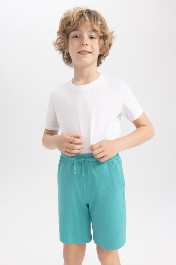 DEFACTO DEFACTO Boy's Pique Basic Bermuda Shorts