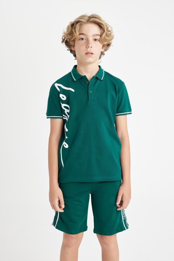 DEFACTO DEFACTO Boy's Pique Short Sleeve Polo T-Shirt