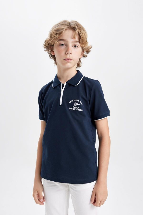 DEFACTO DEFACTO Boy's Pique Short Sleeve Polo T-Shirt