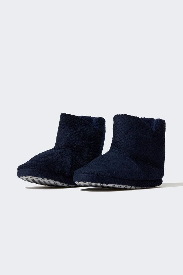 DEFACTO DEFACTO Boy's Plush Flat Sole House Slippers