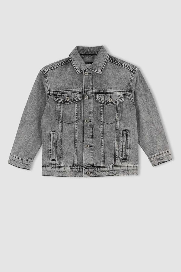 DEFACTO DEFACTO Boy's Polo Neck Jean Jacket