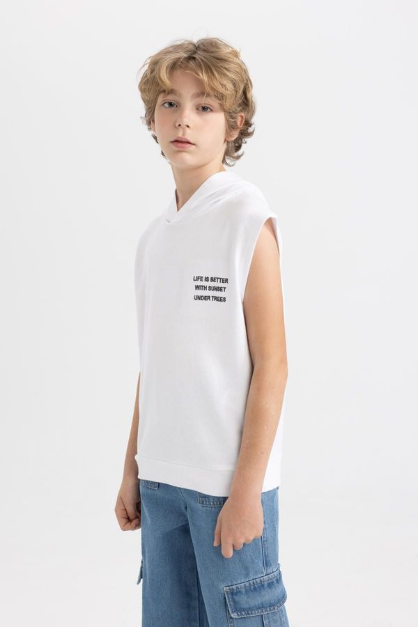 DEFACTO DEFACTO Boy's Printed Hooded Undershirt