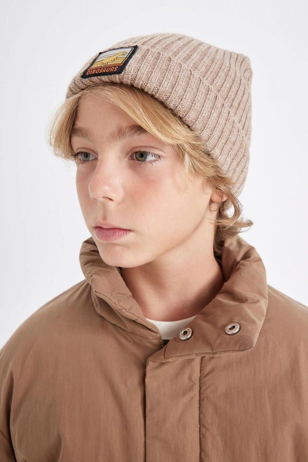 DEFACTO DEFACTO Boy's Ribbed Knitted Beanie