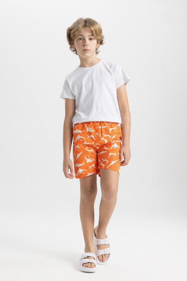 DEFACTO DEFACTO Boy's Shark Patterned Swim Shorts