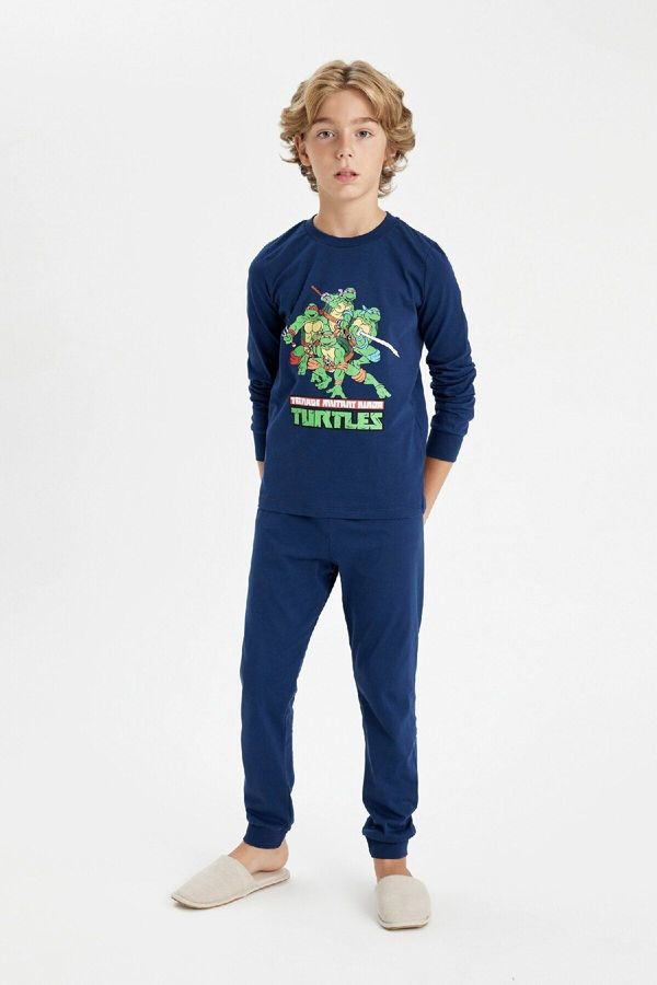 DEFACTO DEFACTO Boys Teenage Mutant Ninja Turtles Long Sleeve Pajama Set