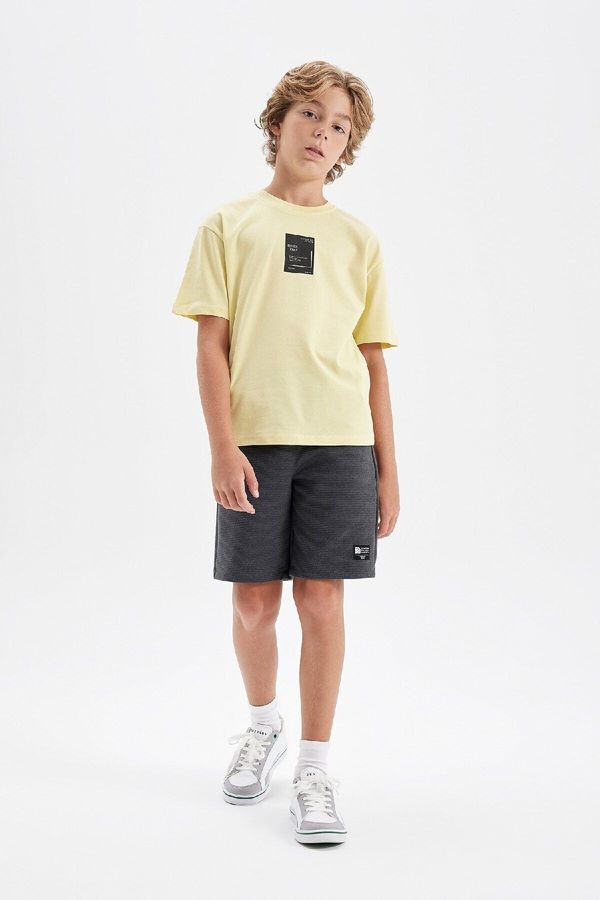 DEFACTO DEFACTO Boy's Woven Labeled Shorts