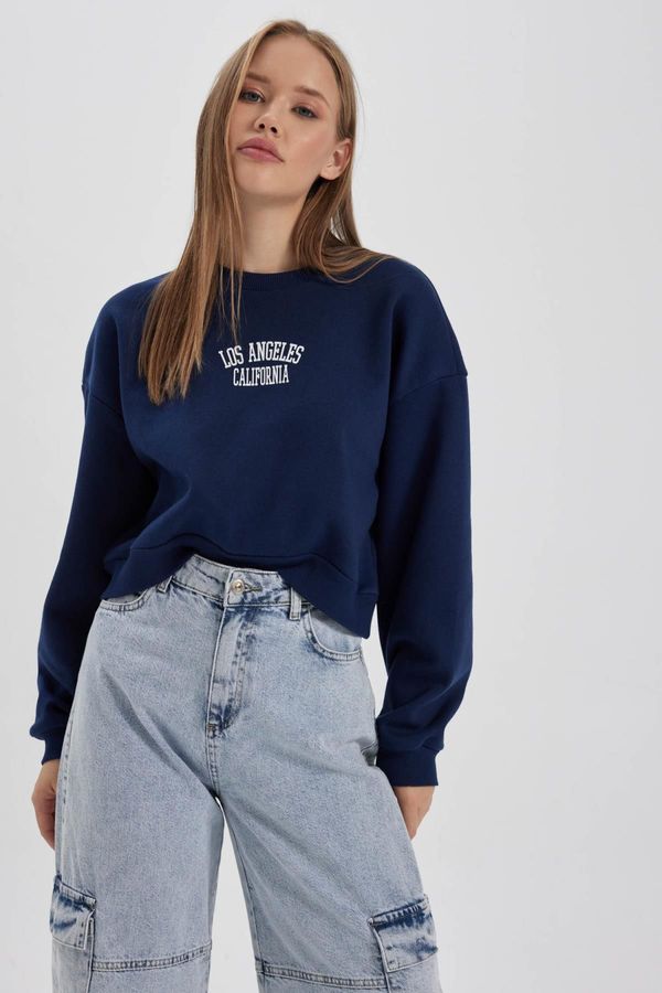 DEFACTO DEFACTO Cool Oversize Fit Crew Neck Thick Sweatshirt