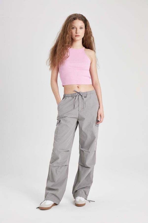 DEFACTO DEFACTO Cool Parachute Normal Waist Poplin Trousers