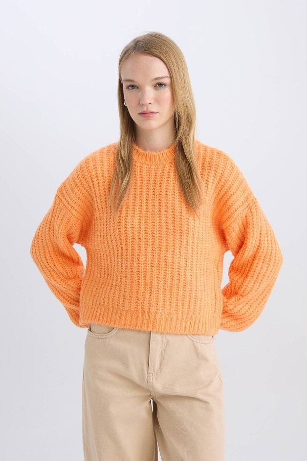 DEFACTO DEFACTO Coool Oversize Fit Crew Neck Knitted Sweater