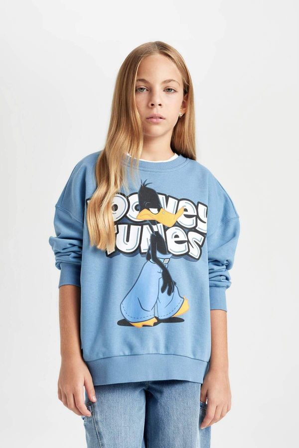 DEFACTO DEFACTO DFC - Girls Looney Tunes Oversize Fit Crew Neck Sweatshirt