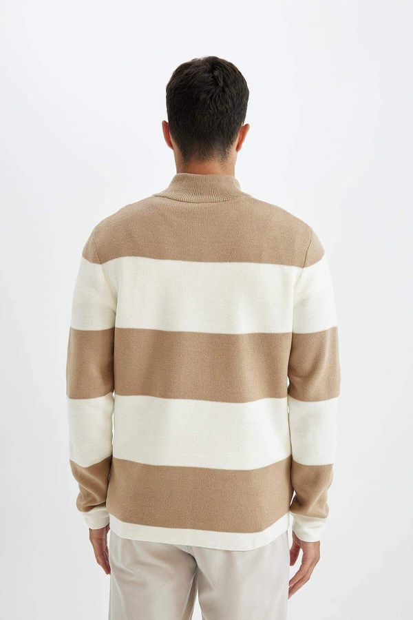 DEFACTO DEFACTO Dfm - Standard Fit Half Zip Sweater