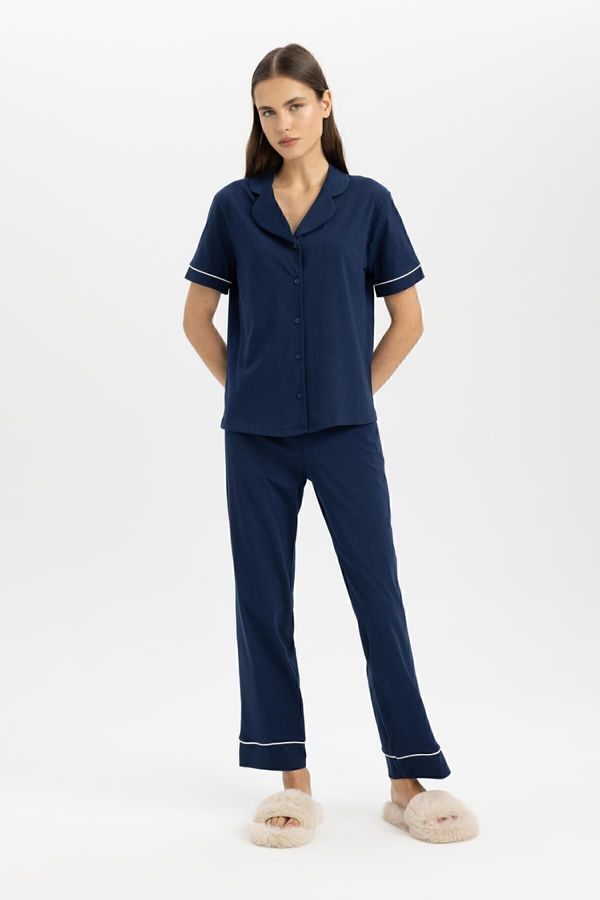 DEFACTO DEFACTO Fall In Love Regular Fit Short Sleeve Pajama Set