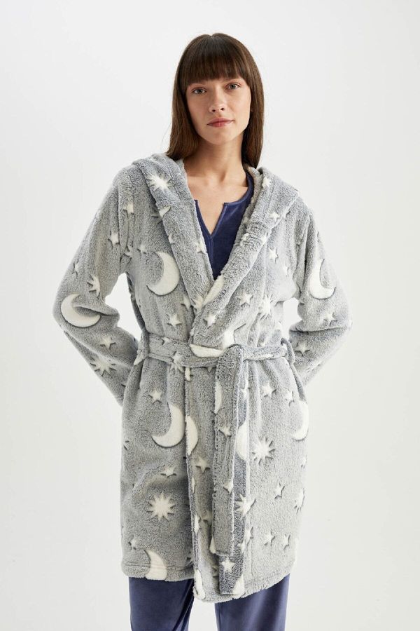 DEFACTO DEFACTO Fall in Love Welsoft Plush Long Dressing Gown