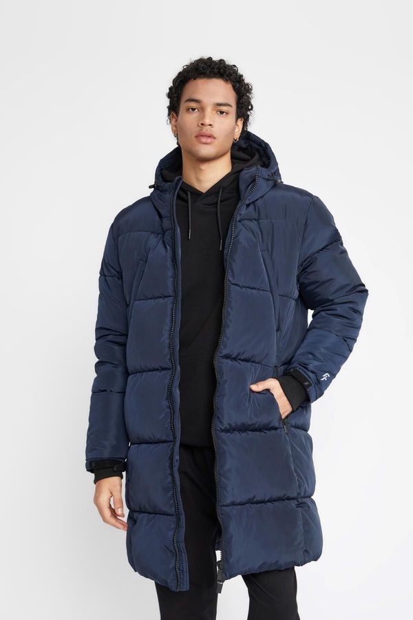 DEFACTO DEFACTO Fit Hooded Fleece Lined Puffer Jacket Parka