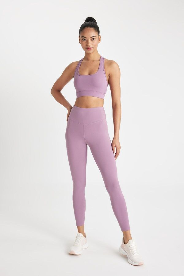 DEFACTO DEFACTO Fit Printed Waist-Wrapping Sports Basic Leggings