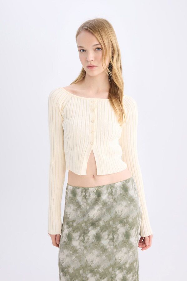 DEFACTO DEFACTO Fitted Off Shoulder Knitwear Sweater