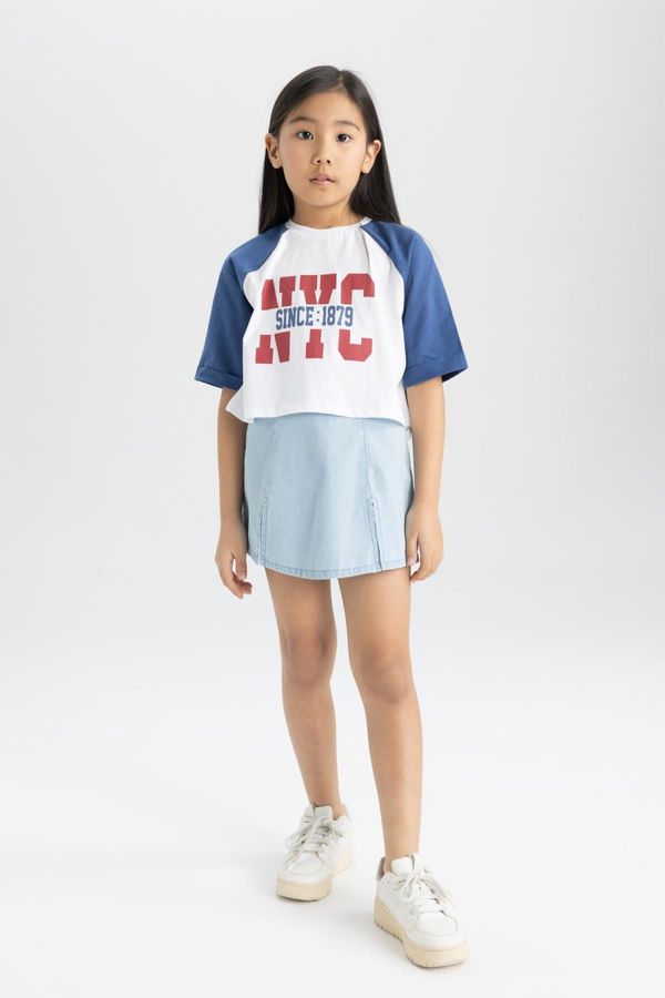 DEFACTO DEFACTO Girl Child Jean Shorts Skirt