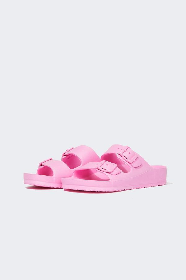 DEFACTO DEFACTO Girl Eva Double Band Buckled Slippers