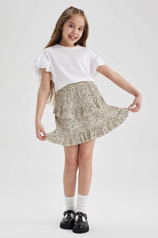 DEFACTO DEFACTO Girl Patterned Skirt