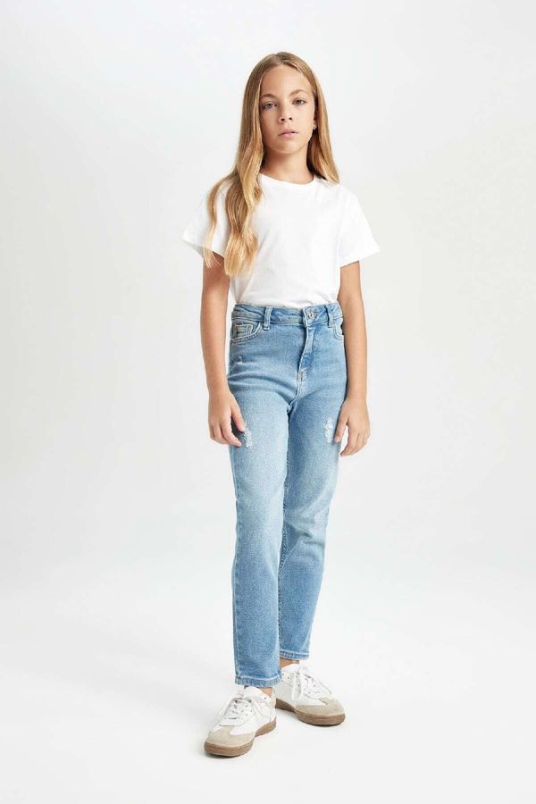 DEFACTO DEFACTO Girl Skinny Fit Ripped Detail Skinny Leg Pocket Jeans