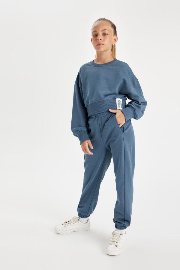 DEFACTO DEFACTO Girl Sweatshirt Tracksuit Bottom 2-Piece Set