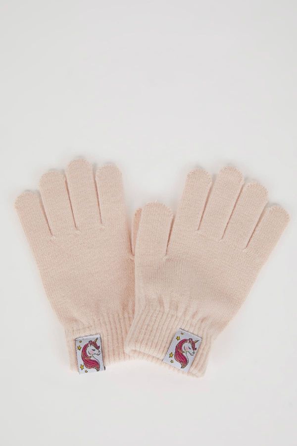 DEFACTO DEFACTO Girl Unicorn Woven Labeled Gloves Y1030a624wn