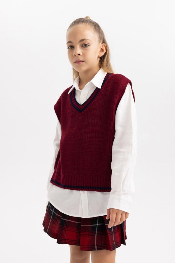 DEFACTO DEFACTO Girl V Neck Sweater