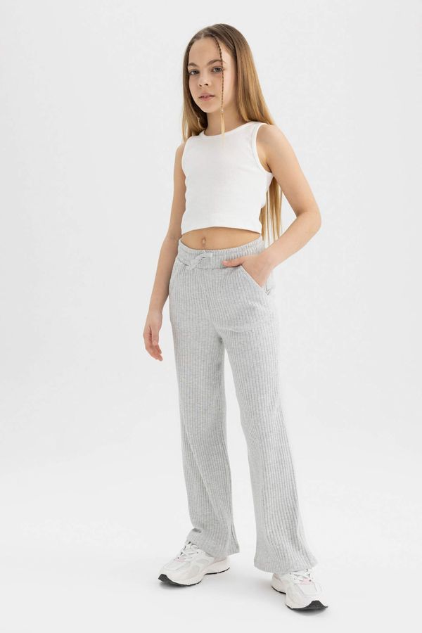 DEFACTO DEFACTO Girl Wide Leg Ribbed Camisole Trousers