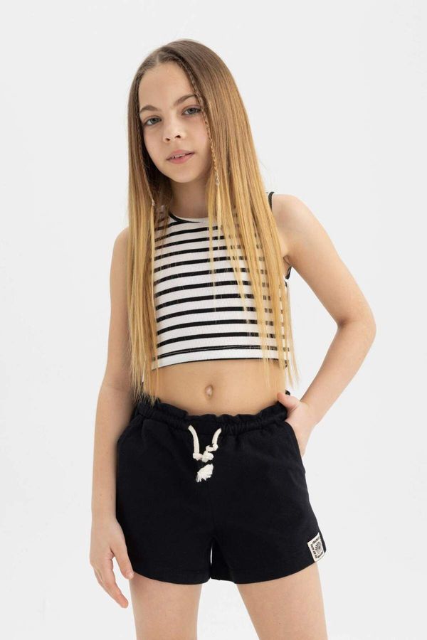 DEFACTO DEFACTO Girl&#39;s Lace Waist Shorts