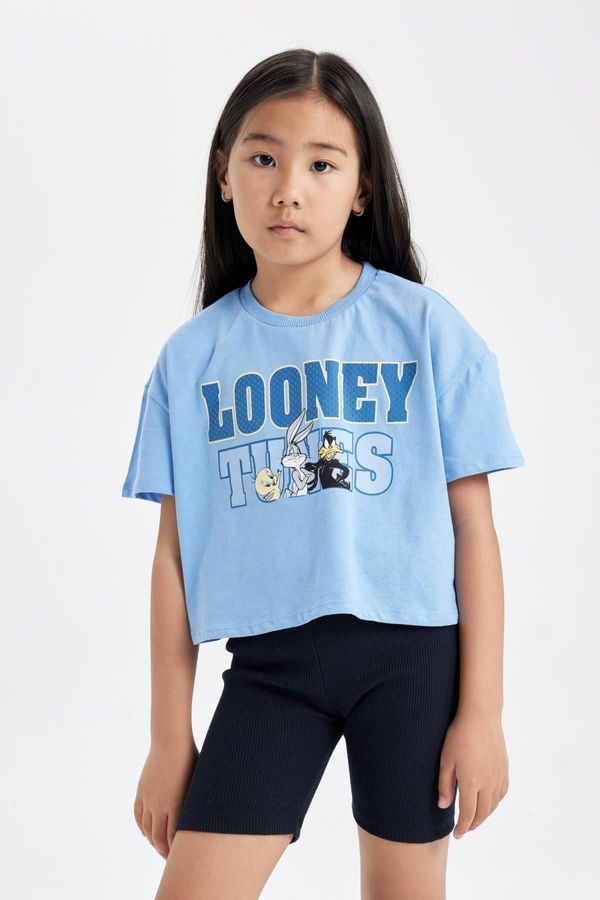 DEFACTO DEFACTO Girl&#39;s Looney Tunes Short Sleeve Crop T-Shirt