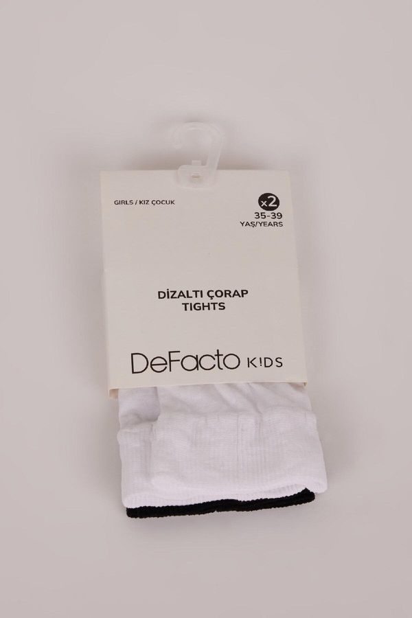 DEFACTO DEFACTO Girls 2-Pack Knee High Socks