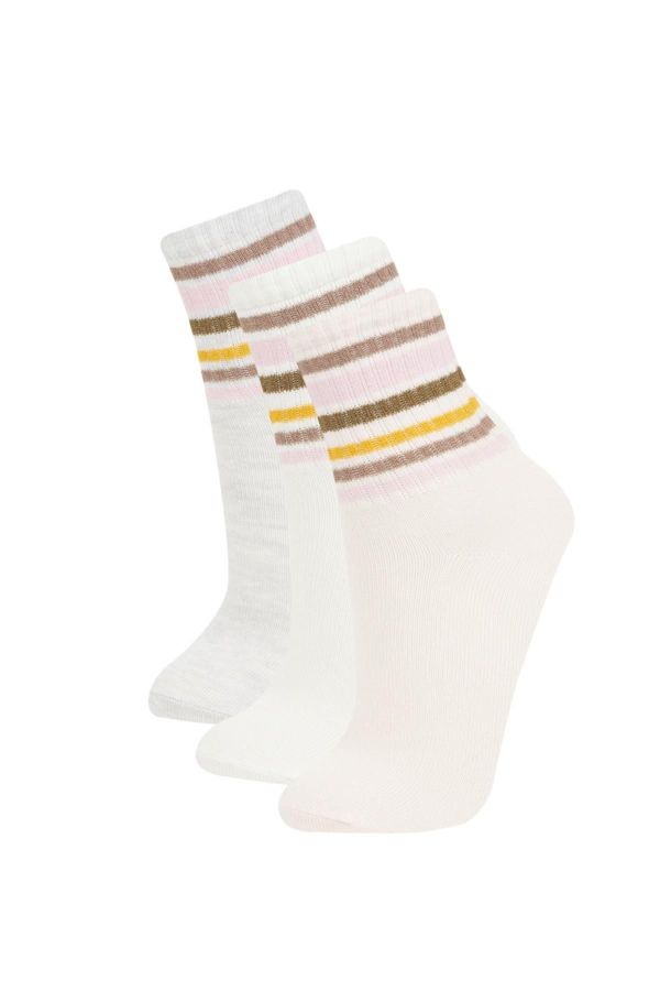 DEFACTO DEFACTO Girl's 3-Piece Cotton Long Socks