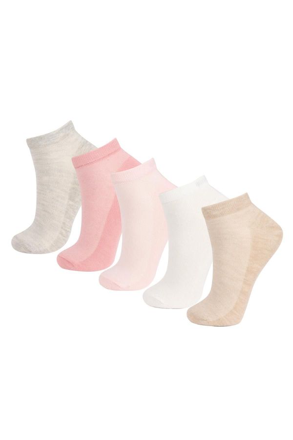 DEFACTO DEFACTO Girls 5-Pack Cotton Ankle Socks