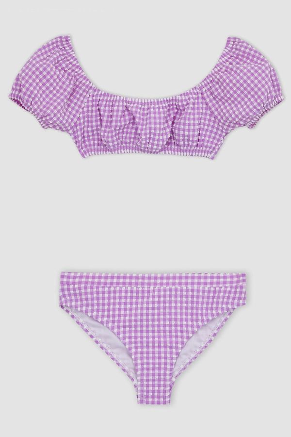 DEFACTO DEFACTO Girl's Checkered Bikini Set